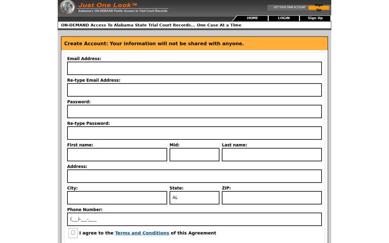 Geneva County criminal court case Alacourt account fields